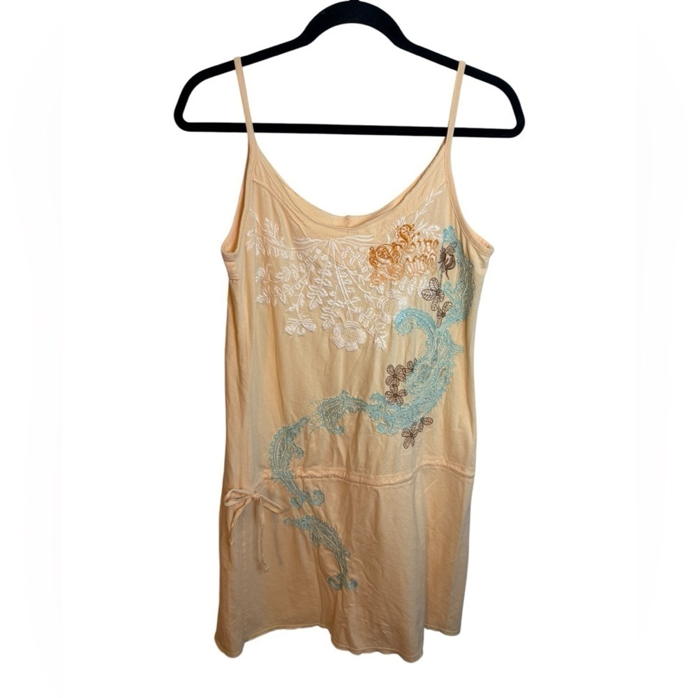 Johnny Was cotton Embroidered Tank Dress
